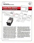 1979 Speech Synthesizer Brochure
