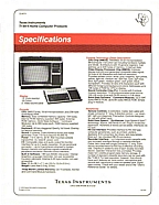 1979 System Specifications Brochure